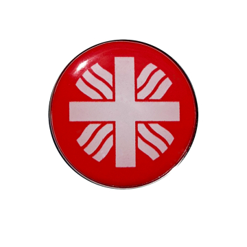 Flammenkreuz-Pin mit Magnetverschluss