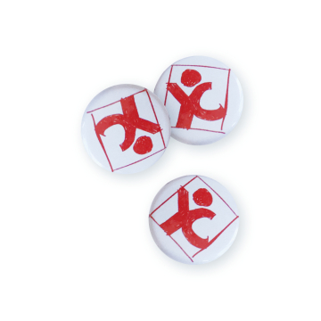 youngcaritas Buttons - 50er Pack