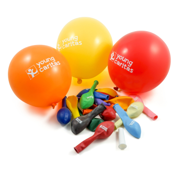 youngcaritas Luftballons bunt (50er Pack)